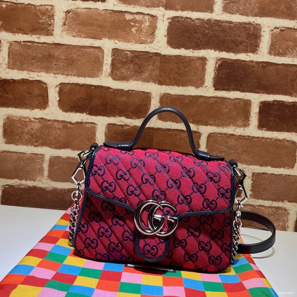 Hyper Peter Bag Top GG GUCCI Marmont Handle Mini 0825